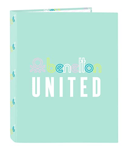 Benetton 'world' Ringbuch mit 4 Ringen Benetton 'world' Ringbuch mit 4 Ringen von safta