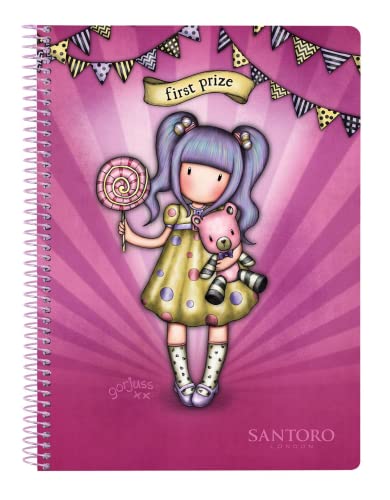 GorJUSS™ Fairground Notizbuch, 80 Stunden, harte Deckel "FIRST PRIZE" von safta