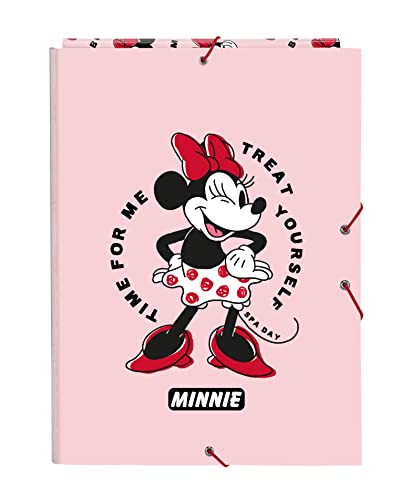 Minnie Mouse Me Time - Folio-Mappe mit 3 Klappen, ideal für Kinder jeden Alters, bequem und vielseitig, Qualität und Strapazierfähigkeit, 26 x 36,5 cm, Hellrosa Minnie Mouse Me Time - Folio-Mappe mit 3 Klappen, ideal für Kinder jeden Alters, bequem und vielseitig, Qualität und Strapazierfähigkeit, 26 x 36,5 cm, Hellrosa von safta