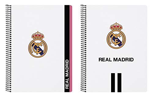 Real Madrid Notizbuch, 80 Blatt, A5, Hardcover, 155 x 220 mm von safta
