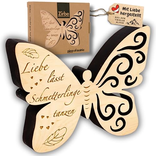 Kleiner Schmetterling aus Zirben Holz (Liebe lässt) von sagl.tirol