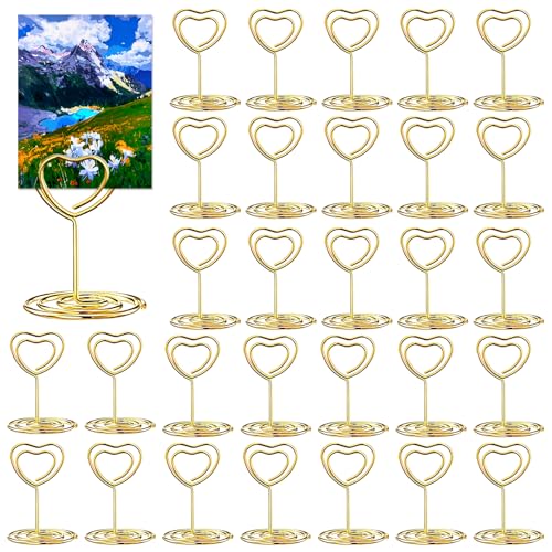 Saijer Fotohalter mit Klammern, 30 Stück Tischkartenhalter postkartenständer kartenständer Menükartenhalter kartenhalter tisch Tischkarten Halterung Tischnummernhalter für Hochzeiten Jubiläen Partys Saijer Fotohalter mit Klammern, 30 Stück Tischkartenhalter postkartenständer kartenständer Menükartenhalter kartenhalter tisch Tischkarten Halterung Tischnummernhalter für Hochzeiten Jubiläen Partys von saijer