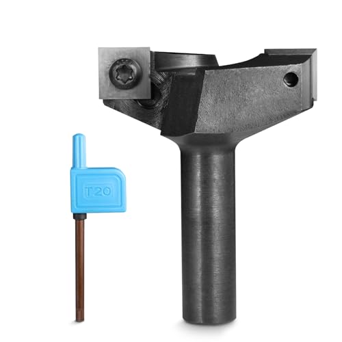 Genmitsu CNC-Fräser zum Oberflächenbearbeiten von Platten, 1,27 cm Schaft, 5,1 cm Schnittdurchmesser, 2 Flügel, CNC-Fräser zum Abflachen von Platten, 2RBE01A Genmitsu CNC-Fräser zum Oberflächenbearbeiten von Platten, 1,27 cm Schaft, 5,1 cm Schnittdurchmesser, 2 Flügel, CNC-Fräser zum Abflachen von Platten, 2RBE01A von sainsmart