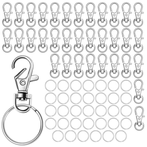 70 Stück Schlüsselring Edelstahl Klein,Schlüsselanhänger 35 Stücke + Schlüsselring 35 Stücke,Anhänger Schlüssel,Ringe Karabiner Schlüsselanhänger mit Drehgelenk für Lanyard DIY Handwerk(Silber) 70 Stück Schlüsselring Edelstahl Klein,Schlüsselanhänger 35 Stücke + Schlüsselring 35 Stücke,Anhänger Schlüssel,Ringe Karabiner Schlüsselanhänger mit Drehgelenk für Lanyard DIY Handwerk(Silber) von saizone