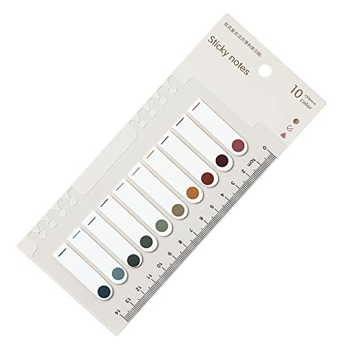 Haftstreifen Plastik,Klebezettel Klein,Sticky Tabs,Pagemarker,Klebemarker,Haftmarker Plastik,Haftnotizen Klebezettel,Einmerker Kleine,200 Stück,10 Farben (Stil 3) von saizone