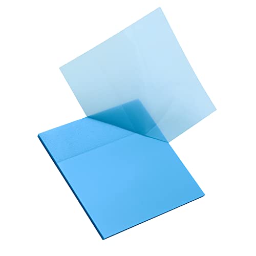 Transparente Haftnotizen,Selbstklebendes Transparent Sticky Notes,Wasserfest Haftnotizzettel Set,Wiederbeschreibbar Klebezettel,für Schule,Büro,Studenten,Bürodokumenten,Büchern,75×75 mm,50PCS (Blau) von saizone