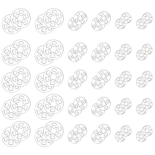 150 Sets transparente Druckknöpfe zum Nähen, Kunststoff-Druckknöpfe, unsichtbares Nähen, runder klarer Druckknopf für Hemden, Kleidung, DIY, Basteln, 7,5 mm, 10 mm, 15 mm 150 Sets transparente Druckknöpfe zum Nähen, Kunststoff-Druckknöpfe, unsichtbares Nähen, runder klarer Druckknopf für Hemden, Kleidung, DIY, Basteln, 7,5 mm, 10 mm, 15 mm von salbsever