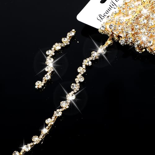 Strassverzierung, Kristall-Applikationsstreifen, Kleidung, zum Nähen, Verzierungen, Strass, zum Basteln, Gold-Kristallkette für DIY, Hochzeit, Kuchen, Schmuck, Halskette, Taschen, Partys, Strassverzierung, Kristall-Applikationsstreifen, Kleidung, zum Nähen, Verzierungen, Strass, zum Basteln, Gold-Kristallkette für DIY, Hochzeit, Kuchen, Schmuck, Halskette, Taschen, Partys, von salbsever