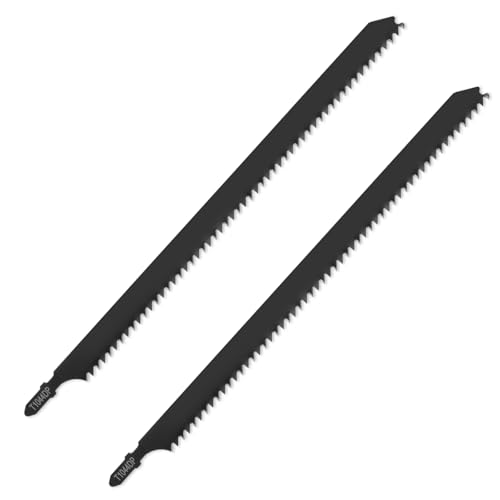 2 Stück T1044DP Stichsägeblätter für Holz, 10 Zoll Stichsägeblätter Set, 6 TPI Präzision für schnelles Schneiden von Holz, Hartholz, Sperrholz, Kunststoff, Metall, Schwarz 2 Stück T1044DP Stichsägeblätter für Holz, 10 Zoll Stichsägeblätter Set, 6 TPI Präzision für schnelles Schneiden von Holz, Hartholz, Sperrholz, Kunststoff, Metall, Schwarz von salbsever