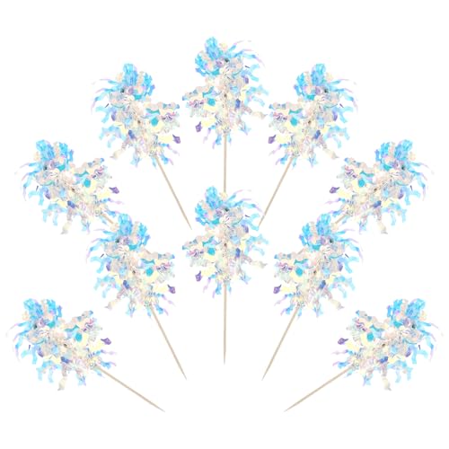 20 Stück Tortendeko Feuerwerk, Kuchen Deko Geburtstag Deko Kuchen Cocktail Deko, Glitzer Deko Party Eiscreme Kuchen Deko, Frauen Männer Zum Cupcake Muffin Deko von salbsever