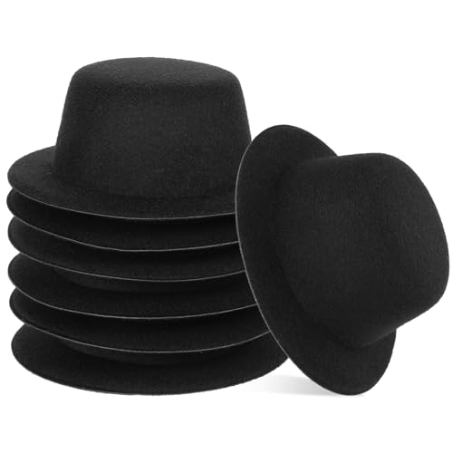 salbsever 6 Stück schwarze Mini-Zylinderhüte, kleine schwarze Zylinderhüte zum Basteln, für Heimwerker, Miniaturhüte, Haar Accessoires, Dekoration für Weihnachtsfeiern, Schneemann Basteldekor salbsever 6 Stück schwarze Mini-Zylinderhüte, kleine schwarze Zylinderhüte zum Basteln, für Heimwerker, Miniaturhüte, Haar Accessoires, Dekoration für Weihnachtsfeiern, Schneemann Basteldekor von salbsever