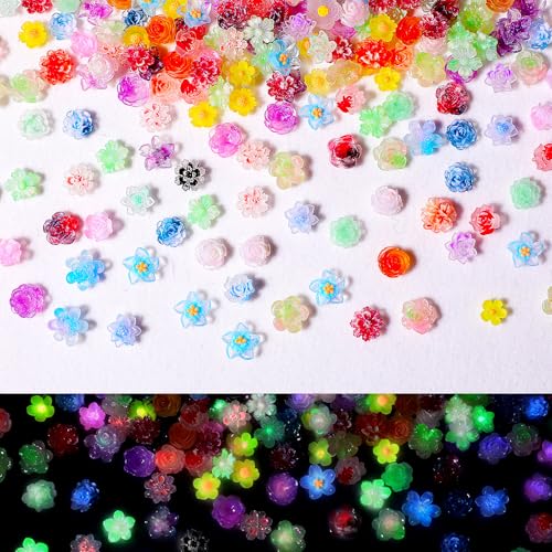 Mini-Anhänger aus Kunstharz, Blumen-Cabochons, flache Rückseite, leuchtende Rosen, gemischte Farben, Verzierung, kleine Blumen für Bastelarbeiten, Scrapbooking, Haarspangen, Zubehör, Kartenherstellung Mini-Anhänger aus Kunstharz, Blumen-Cabochons, flache Rückseite, leuchtende Rosen, gemischte Farben, Verzierung, kleine Blumen für Bastelarbeiten, Scrapbooking, Haarspangen, Zubehör, Kartenherstellung von salbsever