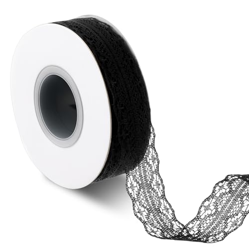 Schwarzes Spitzenband, 3,1 cm breit, florales Spitzenband, Vintage-Muster, Rolle Bänder zum Nähen, Basteln, Party-Dekorationen, Scrapbooking, Blumendesign, Hochzeitsdekoration Schwarzes Spitzenband, 3,1 cm breit, florales Spitzenband, Vintage-Muster, Rolle Bänder zum Nähen, Basteln, Party-Dekorationen, Scrapbooking, Blumendesign, Hochzeitsdekoration von salbsever