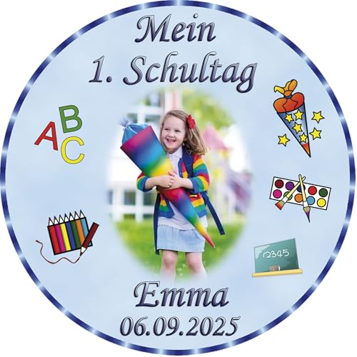 Tortenaufleger Fototorte Tortenbild Schulanfang Einschulung 1. Schultag Rund 20 cm Durchmesser SE09 Tortenaufleger Fototorte Tortenbild Schulanfang Einschulung 1. Schultag Rund 20 cm Durchmesser SE09 von sales-world24