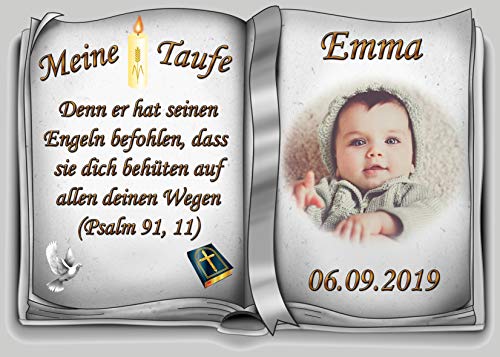 Tortenaufleger Fototorte Tortenbild Zuckerpapier Taufe Buchform DIN A4 T29 von sales-world24