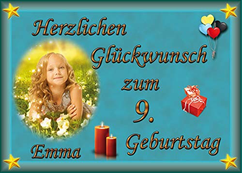 Tortenaufleger Fototorte Tortenbild zum Geburtstag DIN A5 G23 (Zuckerpapier) von sales-world24