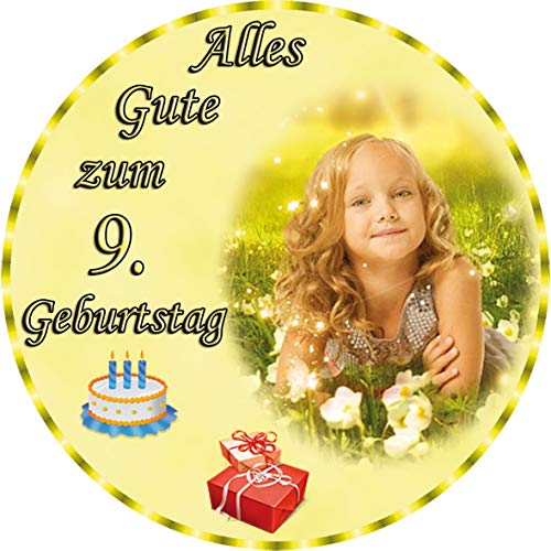 Tortenaufleger Fototorte Tortenbild zum Geburtstag Rund 20 cm G6 (Zuckerpapier) von sales-world24