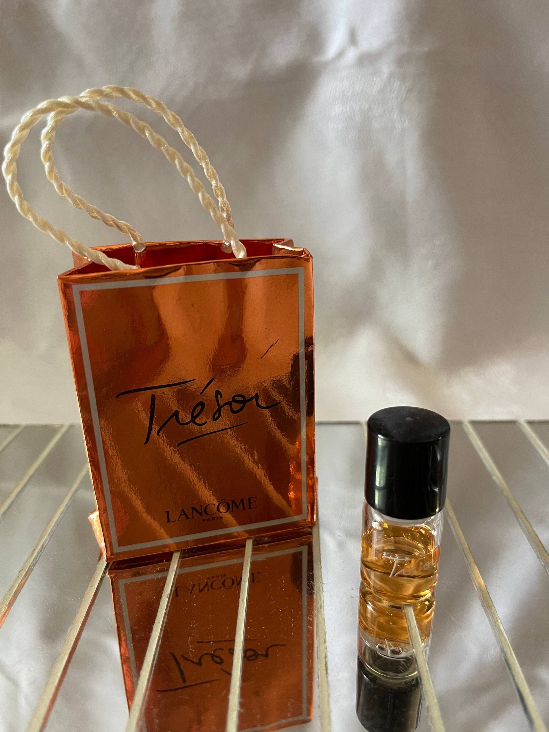 Vintage Probeflasche Tre'sor Parfum Von Laccome Paris Mit Lancôme Geschenkbeutel von sallys4025