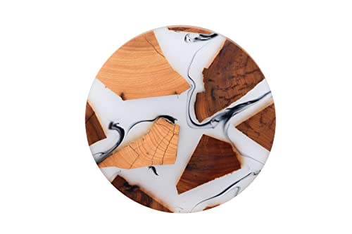 Saumo Untersetzer rund für Gläser, Vasen, Flaschen, Karaffen Design Glasuntersetzer für Getränke, Tassen, Bar, Glas-Tischuntersetzer Holz/Epoxidharz Resin Dekoration Saumo Untersetzer rund für Gläser, Vasen, Flaschen, Karaffen Design Glasuntersetzer für Getränke, Tassen, Bar, Glas-Tischuntersetzer Holz/Epoxidharz Resin Dekoration von Saumo