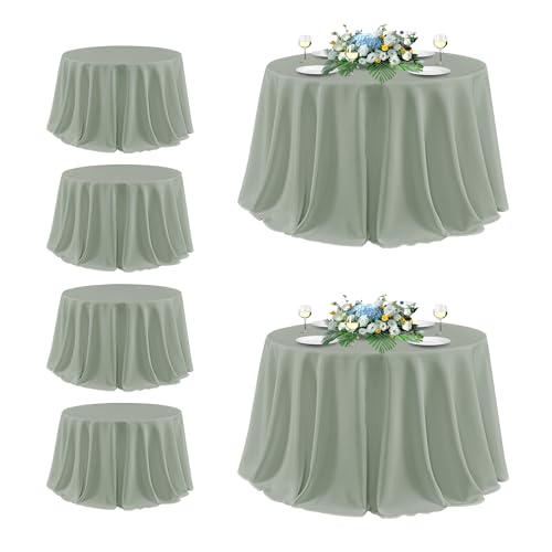sancua Tischdecken, rund, 335 cm, Salbeigrün, 6 Stück sancua Tischdecken, rund, 335 cm, Salbeigrün, 6 Stück von sancua