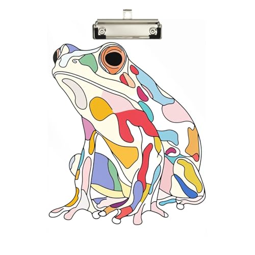 Ästhetisches Frosch-Klemmbrett für Kinder, Standard-Loch, für Schüler, Mädchen, Kinder, Lehrer, Klemmbrett, Größe 22,9 x 30,5 cm Ästhetisches Frosch-Klemmbrett für Kinder, Standard-Loch, für Schüler, Mädchen, Kinder, Lehrer, Klemmbrett, Größe 22,9 x 30,5 cm von sanluoli