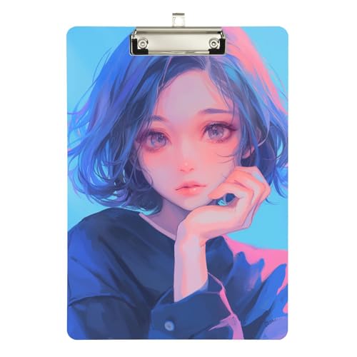 Anime Beauty Klemmbretter, transparent, wasserdicht, für Lehrer, Muss für Klassenzimmer, Größe 22,9 x 30,5 cm Anime Beauty Klemmbretter, transparent, wasserdicht, für Lehrer, Muss für Klassenzimmer, Größe 22,9 x 30,5 cm von sanluoli