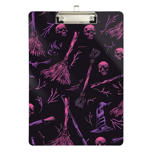 Dead Witch Besenstiel, schwarzer harter Ordner mit Klemmbrett, Standardloch für Klassenzimmer, Zubehör für Lehrer, Grundschule, Größe 22,9 x 30,5 cm Dead Witch Besenstiel, schwarzer harter Ordner mit Klemmbrett, Standardloch für Klassenzimmer, Zubehör für Lehrer, Grundschule, Größe 22,9 x 30,5 cm von sanluoli