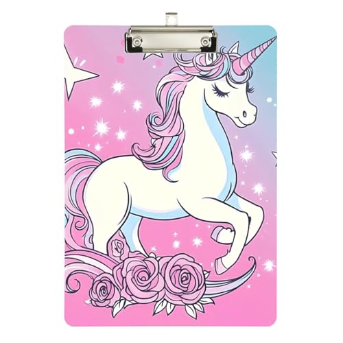 Dreamy Unicorns Magical Film Klemmbrett Hartplatte für Lehrer Portfolio Klemmbrett Größe 22,9 x 30,5 cm Dreamy Unicorns Magical Film Klemmbrett Hartplatte für Lehrer Portfolio Klemmbrett Größe 22,9 x 30,5 cm von sanluoli