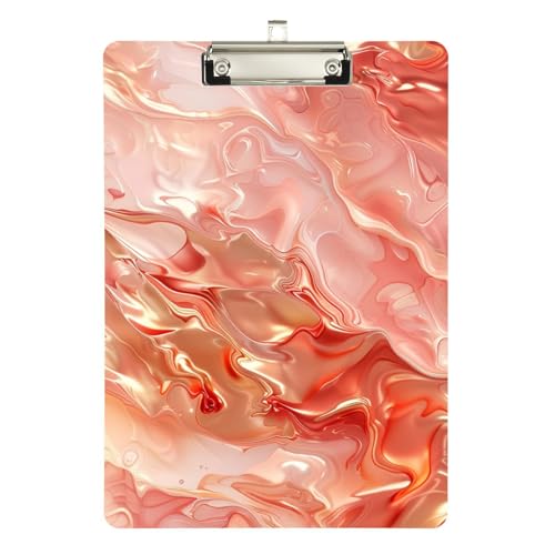 Dünnes roségoldenes Klemmbrett mit Standard-Loch für Fußballtrainer, Softball, 9 x 12 cm Dünnes roségoldenes Klemmbrett mit Standard-Loch für Fußballtrainer, Softball, 9 x 12 cm von sanluoli