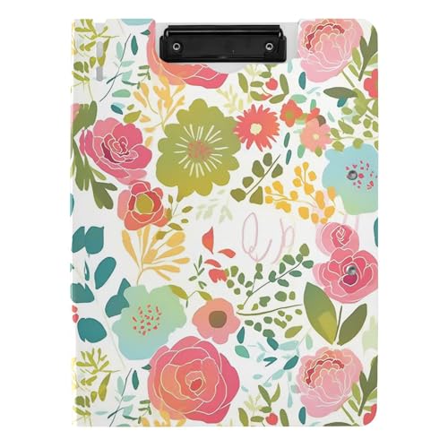 Faltbares Klemmbrett mit bunten Blumen, A4, horizontal, vertikal, Doppel-Clips, Still-Clipboard mit Abdeckung Faltbares Klemmbrett mit bunten Blumen, A4, horizontal, vertikal, Doppel-Clips, Still-Clipboard mit Abdeckung von sanluoli