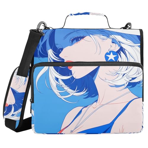 Fashion Girl Blue 4. Juli Unabhängigkeitstag 3,8 cm 3-Ring-Ordner mit extra Taschen mit Griff, mehrere Taschen, Dokumentenmappe für Mittelschüler Fashion Girl Blue 4. Juli Unabhängigkeitstag 3,8 cm 3-Ring-Ordner mit extra Taschen mit Griff, mehrere Taschen, Dokumentenmappe für Mittelschüler von sanluoli