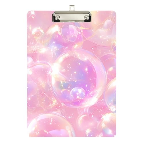 Glitzernde Sterne, Baby-Pfirsichblasen, Kinder-Klemmbrett, Standard-Loch, für Lehrer, Größe 22,9 x 30,5 cm Glitzernde Sterne, Baby-Pfirsichblasen, Kinder-Klemmbrett, Standard-Loch, für Lehrer, Größe 22,9 x 30,5 cm von sanluoli