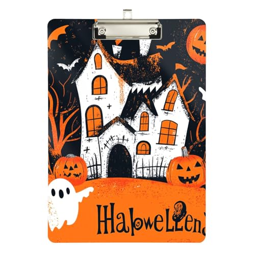 Happy Halloween Fledermaus-Klemmbrett, transparent, für Hausaufgaben, Kindergröße, 22,9 x 30,5 cm Happy Halloween Fledermaus-Klemmbrett, transparent, für Hausaufgaben, Kindergröße, 22,9 x 30,5 cm von sanluoli