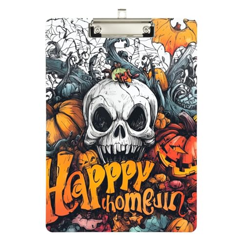 Happy Halloween Spinne Floral Skull Ordner Klemmbretter Standardloch für Lehrer Must Haves für Klassenzimmer Grundschule Größe 22,9 x 30,5 cm Happy Halloween Spinne Floral Skull Ordner Klemmbretter Standardloch für Lehrer Must Haves für Klassenzimmer Grundschule Größe 22,9 x 30,5 cm von sanluoli