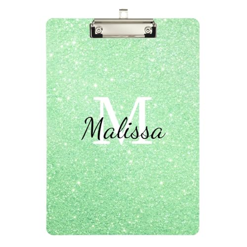 Individuelle Büro-Klemmbretter, transparent, für Hausaufgaben, pädiatrische Größe 22,9 x 30,5 cm, personalisiertes glitzerndes Muster Individuelle Büro-Klemmbretter, transparent, für Hausaufgaben, pädiatrische Größe 22,9 x 30,5 cm, personalisiertes glitzerndes Muster von sanluoli