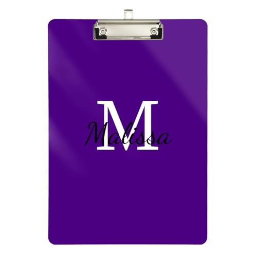 Individuelle Mini-Klemmbretter aus Acryl, niedlich, für Trainer, medizinisches Klassenzimmer, Größe 22,9 x 30,5 cm, personalisiertes glitzerndes Muster von sanluoli