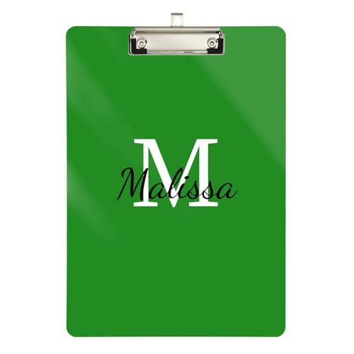 Individuelles Klemmbrett, Acryl, niedlich, für Krankenpfleger, Studenten, Handel, Quest, Größe 22,9 x 30,5 cm, personalisiertes glitzerndes Muster von sanluoli
