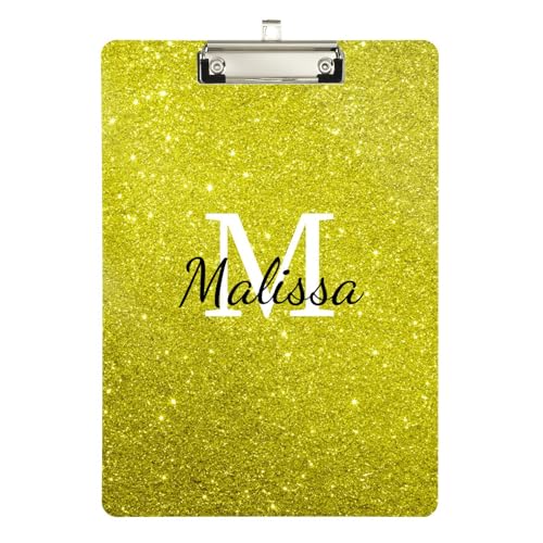 Individuelles Klemmbrett aus Metall, wasserdicht, für personalisierte Klemmbretter für Lehrer, Größe 22,9 x 30,5 cm, personalisiertes glitzerndes Muster Individuelles Klemmbrett aus Metall, wasserdicht, für personalisierte Klemmbretter für Lehrer, Größe 22,9 x 30,5 cm, personalisiertes glitzerndes Muster von sanluoli