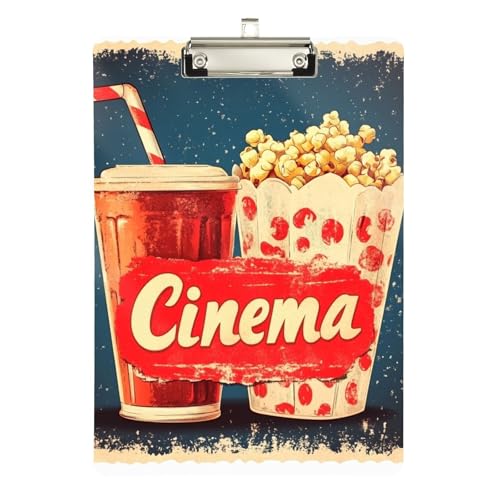 Kino-Spiel-Klemmbrett, Hardware, Messing, Acryl, niedlich, für Klassenzimmer, Zubehör für Lehrer, Grundschule, Größe 22,9 x 30,5 cm Kino-Spiel-Klemmbrett, Hardware, Messing, Acryl, niedlich, für Klassenzimmer, Zubehör für Lehrer, Grundschule, Größe 22,9 x 30,5 cm von sanluoli