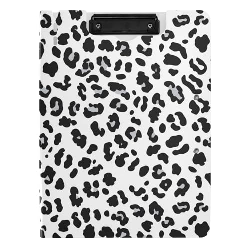 Klappbare Klemmbretter mit Leopardenmuster, minimalistisches A4-Klemmbrett, Folio-Ordner, Doppel-Clips, Stifthalter, Büro-Klemmbrett mit Abdeckung Klappbare Klemmbretter mit Leopardenmuster, minimalistisches A4-Klemmbrett, Folio-Ordner, Doppel-Clips, Stifthalter, Büro-Klemmbrett mit Abdeckung von sanluoli