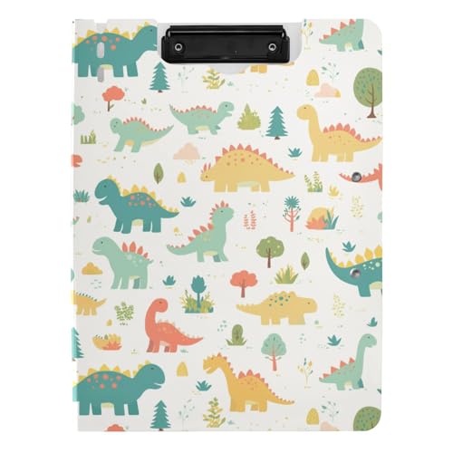 Klemmbrett Cartoon Dino Buntes Pastellfarbenes A4-Klemmbrett Clipfolio Doppel-Clips Stifthalter Büro Klemmbrett mit festem Einband Klemmbrett Cartoon Dino Buntes Pastellfarbenes A4-Klemmbrett Clipfolio Doppel-Clips Stifthalter Büro Klemmbrett mit festem Einband von sanluoli