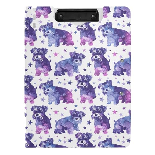 Klemmbrett Faltbar Stil Schnauzer Sterne Lavendel A4 Klemmbrett Clipfolio Zwei Metallclips Stifthalter Still-Klemmbrett mit Abdeckung Klemmbrett Faltbar Stil Schnauzer Sterne Lavendel A4 Klemmbrett Clipfolio Zwei Metallclips Stifthalter Still-Klemmbrett mit Abdeckung von sanluoli