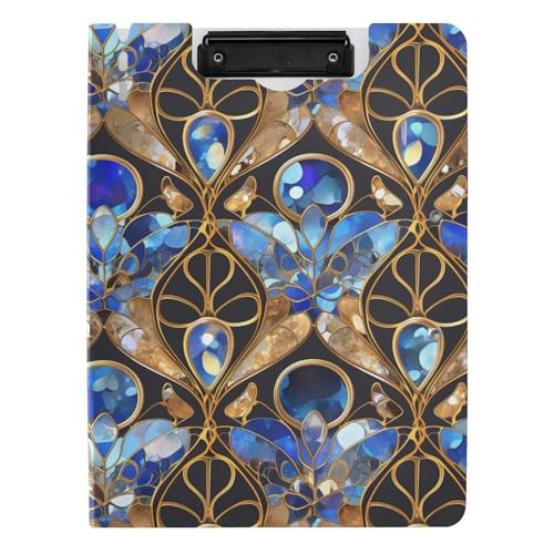 Klemmbrett Ordner mit Aufbewahrung Fleck Gläser Blau Boho Stil A4 Klemmbrett Binder Doppelte Metallklammern Stifthalter Büro Klemmbrett mit Abdeckung Klemmbrett Ordner mit Aufbewahrung Fleck Gläser Blau Boho Stil A4 Klemmbrett Binder Doppelte Metallklammern Stifthalter Büro Klemmbrett mit Abdeckung von sanluoli