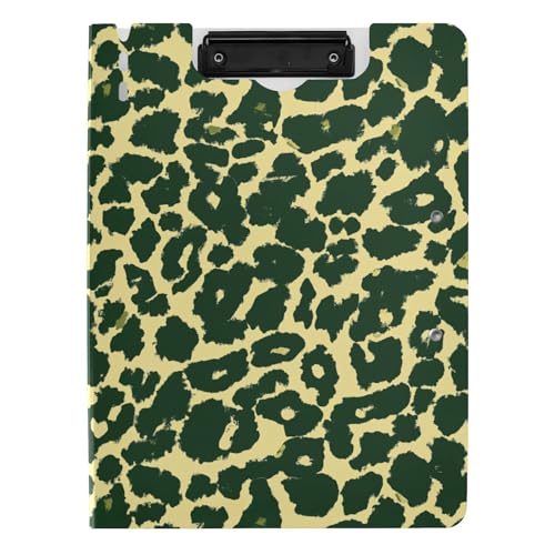 Klemmbrett klappbar gelb schwarz Leopard A4 Notizen Folio Ordner horizontal und vertikal Doppelclip Büro Clip Board mit Cover Klemmbrett klappbar gelb schwarz Leopard A4 Notizen Folio Ordner horizontal und vertikal Doppelclip Büro Clip Board mit Cover von sanluoli