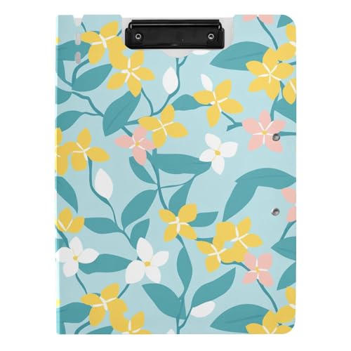 Klemmbrett mit Ordner Einfache Linie Blume Gelb Blau A4 Klemmbrett mit Binder Zwei Metallklammern Stifthalter Büro Klemmbrett mit Hardcover Klemmbrett mit Ordner Einfache Linie Blume Gelb Blau A4 Klemmbrett mit Binder Zwei Metallklammern Stifthalter Büro Klemmbrett mit Hardcover von sanluoli