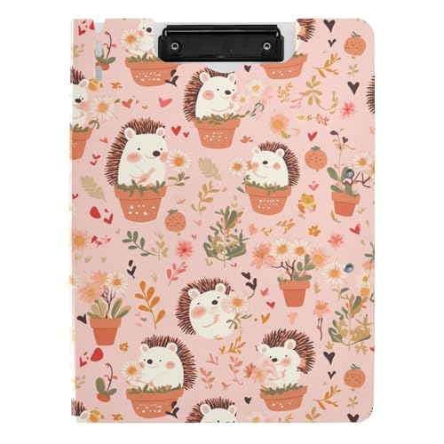 Klemmbrett mit Ordner Igel Niedlich Cartoon A4 Klemmbrett mit Padfolio Horizontal und Vertikal Doppelclips Schule Klemmbrett mit Abdeckung Klemmbrett mit Ordner Igel Niedlich Cartoon A4 Klemmbrett mit Padfolio Horizontal und Vertikal Doppelclips Schule Klemmbrett mit Abdeckung von sanluoli