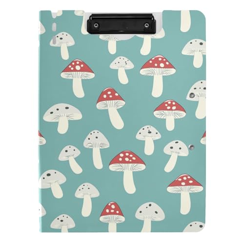 Klemmbrett mit Ordner Pilz Cartoon Stil A4 Klemmbrett Binderfolio Doppelte Metallclips Stifthalter Schule Klemmbrett mit Abdeckung Klemmbrett mit Ordner Pilz Cartoon Stil A4 Klemmbrett Binderfolio Doppelte Metallclips Stifthalter Schule Klemmbrett mit Abdeckung von sanluoli