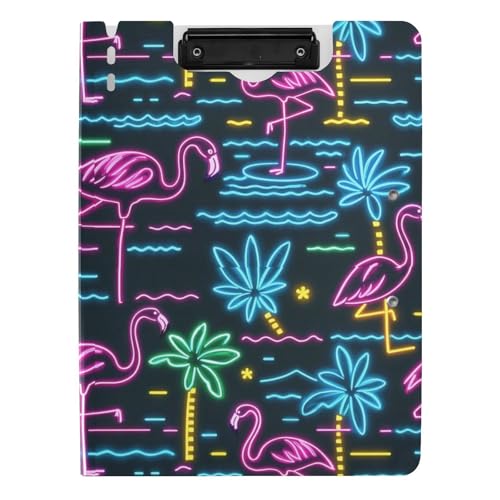 Klemmbrett mit Ordner Sommer Neon Flamingo Kokosnussbaum A4 Klemmbrett Folio Binder Doppelte Metallklammern Stifthalter Schule Klemmbrett mit Deckel Klemmbrett mit Ordner Sommer Neon Flamingo Kokosnussbaum A4 Klemmbrett Folio Binder Doppelte Metallklammern Stifthalter Schule Klemmbrett mit Deckel von sanluoli