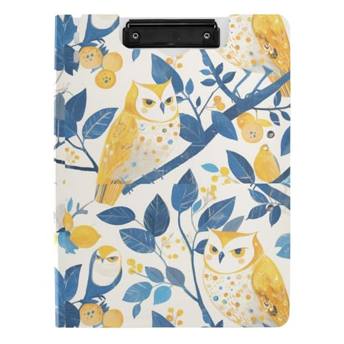 Klemmbrett mit Ordner Süße Boho Eulen A4 Klemmbrett mit Binder Doppelte Metallklammern Stifthalter Stillklemmbrett mit Hardcover Klemmbrett mit Ordner Süße Boho Eulen A4 Klemmbrett mit Binder Doppelte Metallklammern Stifthalter Stillklemmbrett mit Hardcover von sanluoli