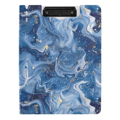 Klemmbrett mit Ordner blau und weiß Marmor A4 Klemmbrett Folio Doppelclips Stifthalter Still-Clipboard mit festem Einband Klemmbrett mit Ordner blau und weiß Marmor A4 Klemmbrett Folio Doppelclips Stifthalter Still-Clipboard mit festem Einband von sanluoli